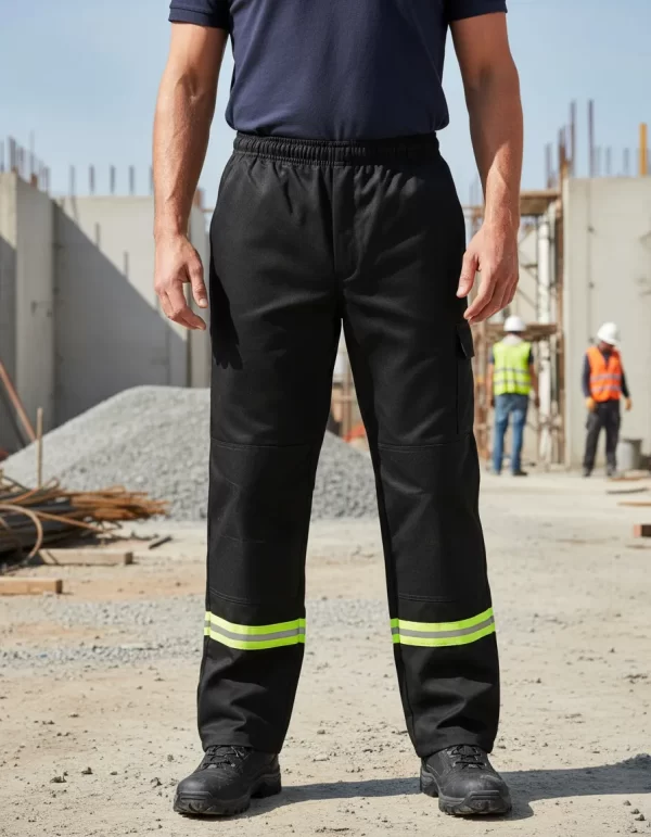 Pantalón Náutico Negro Y Gris C/ Reflectivo