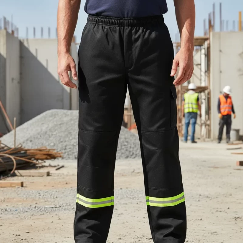 Pantalón Náutico Negro Y Gris C/ Reflectivo