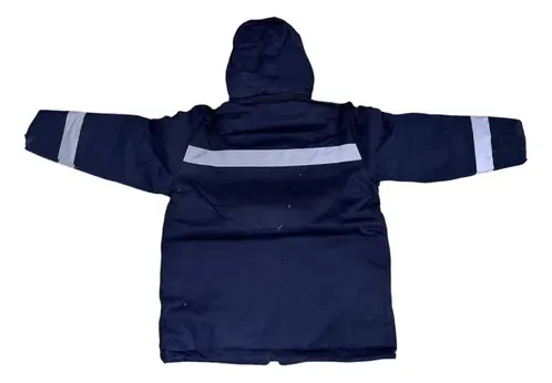 Campera De Gabardina Trabajo Azul Marino